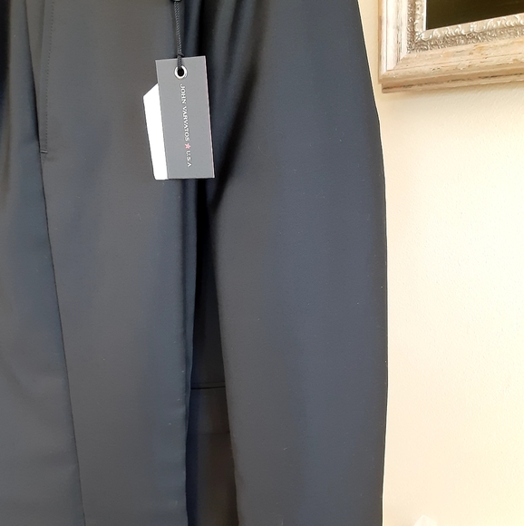New, never worn John Varvatos USA black suit.
